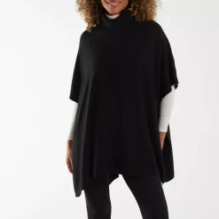 Qed LDN Cass neuleponcho musta
