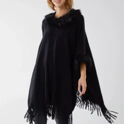 Qed LDN Zoa neuleponcho musta