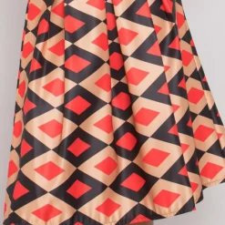 Rosa Rossa Alcantara hame beige-punainen