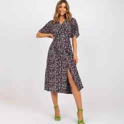Rue Paris Cara kuvioitu mekko musta