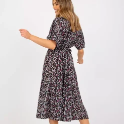 Rue Paris Cara kuvioitu mekko musta