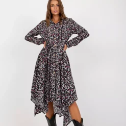 Rue Paris Cheyenne kuvioitu paitamekko musta