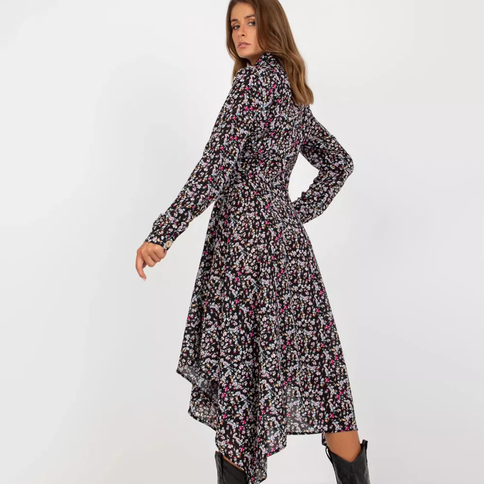 Rue Paris Cheyenne kuvioitu paitamekko musta