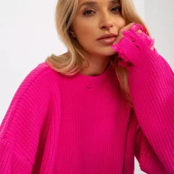 Rue Paris Gitta neulepaita neonpinkki