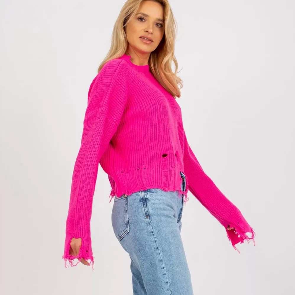 Rue Paris Gitta neulepaita neonpinkki