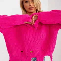 Rue Paris Gitta neulepaita neonpinkki