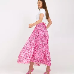 Rue Paris Kaja kuvioitu maksihame pinkki