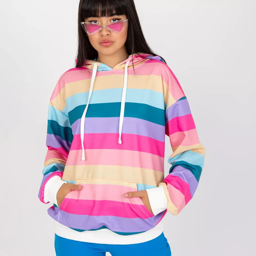 Rue Paris Rainbow huppari raidallinen