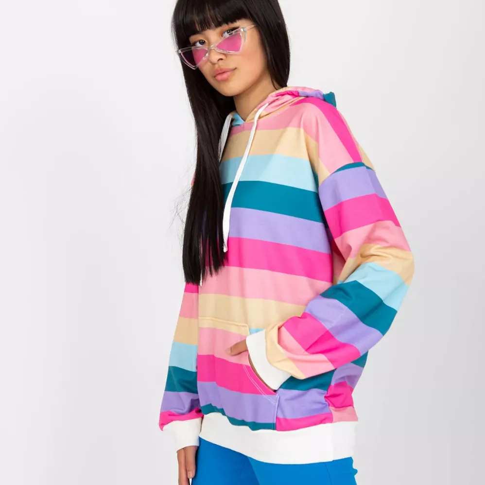 Rue Paris Rainbow huppari raidallinen