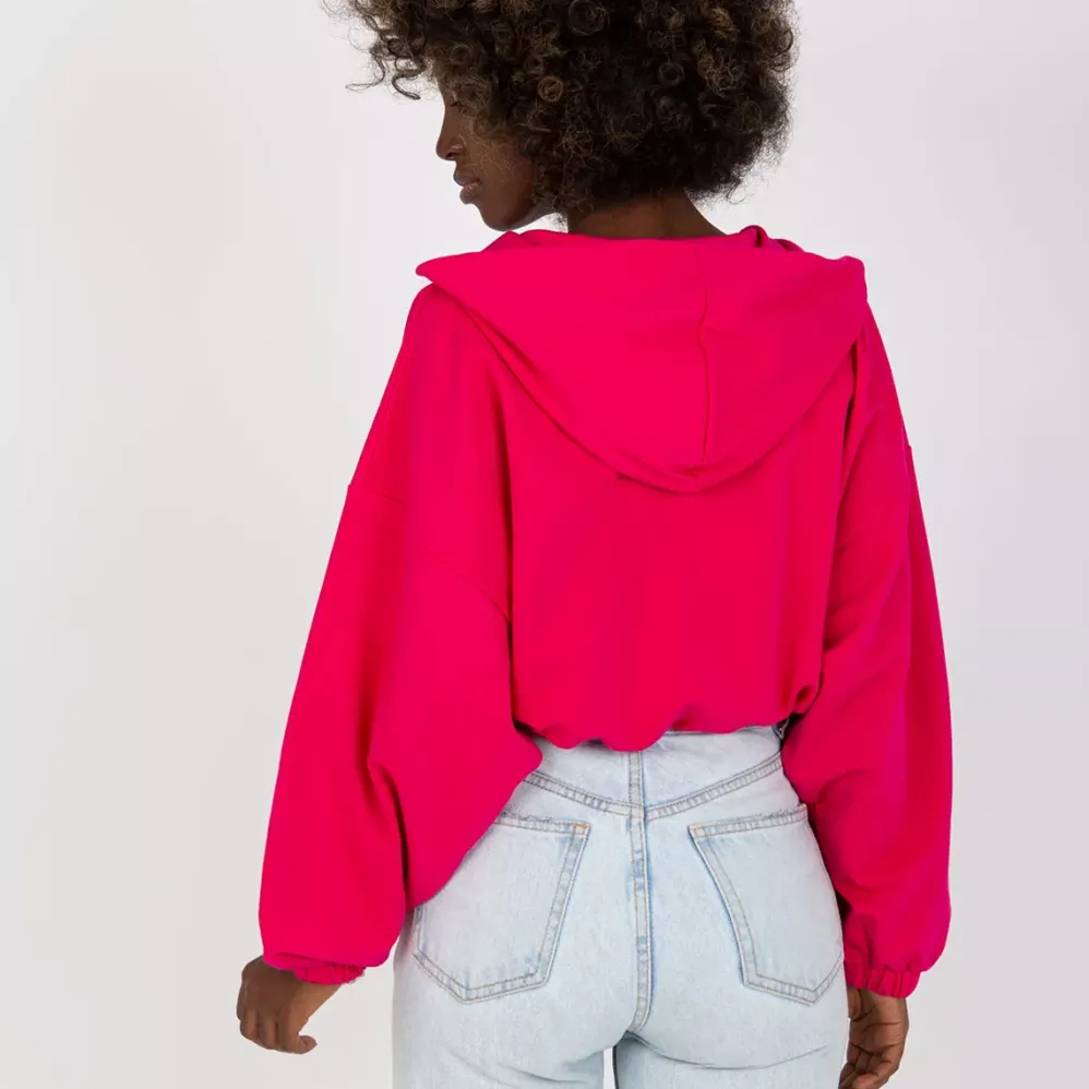 Rue Paris Rubie Crop huppari fuksia