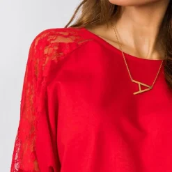 Rue Paris Shangri Lace paita punainen