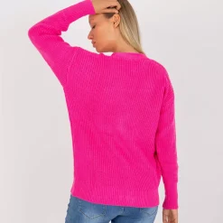 Rue Paris Sophia neuletakki neonpinkki
