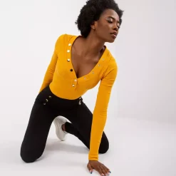 Rue Paris Tracy ribbipaita mustard