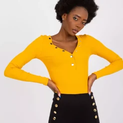 Rue Paris Tracy ribbipaita mustard