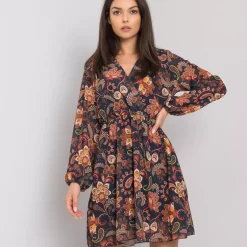 Rue Paris Yanika kukkamekko navy