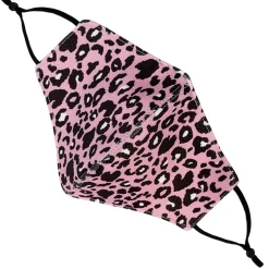 Säädettävä kasvosuoja pinkki/leopardi