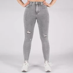 Secret Denim high waist stretchfarkut harmaa