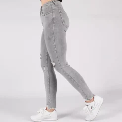 Secret Denim high waist stretchfarkut harmaa