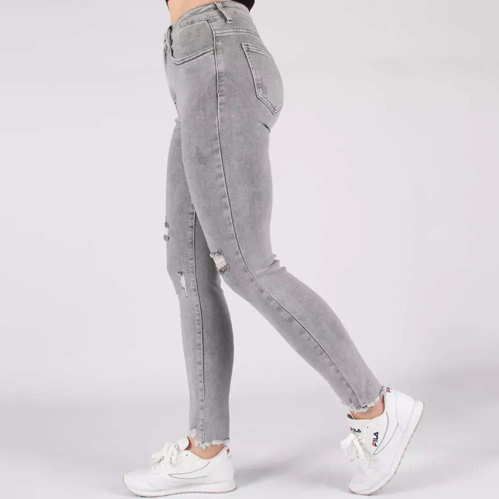 Secret Denim high waist stretchfarkut harmaa