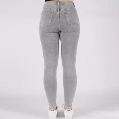 Secret Denim high waist stretchfarkut harmaa