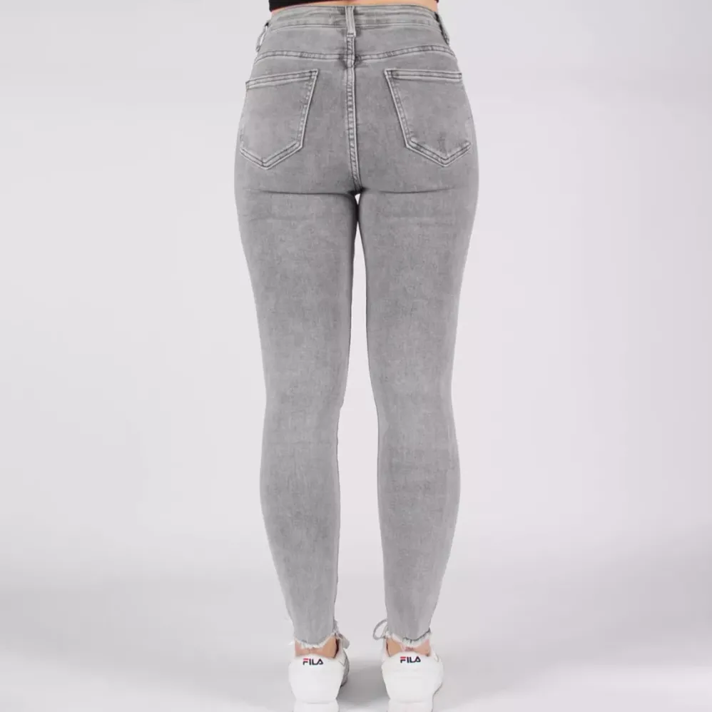 Secret Denim high waist stretchfarkut harmaa