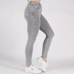 Secret Denim high waist stretchfarkut harmaa