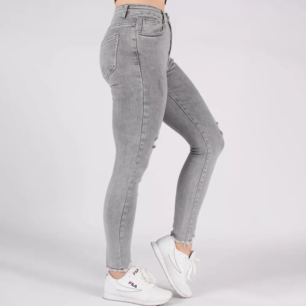 Secret Denim high waist stretchfarkut harmaa
