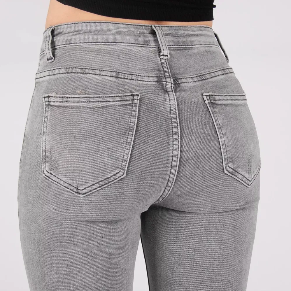 Secret Denim high waist stretchfarkut harmaa