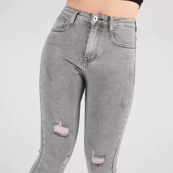Secret Denim high waist stretchfarkut harmaa