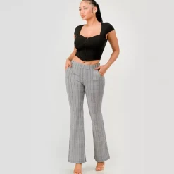 ShoSho Belle housut v.harmaa/tweed