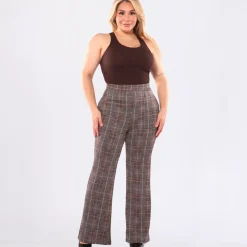 ShoSho Elly Tweed housut ruskea