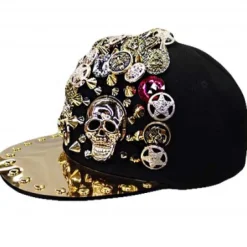 Snap-back lippahattu korukivillä