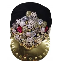 Snap-back lippahattu korukivillä