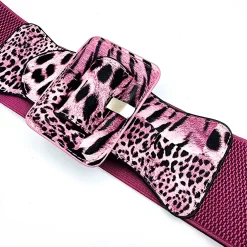 Stretchvyö leopardikuvio pinkki