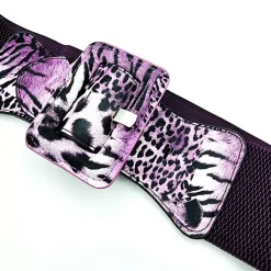 Stretchvyö leopardikuvio purppura