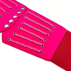 Stretchvyö pikkuleteillä fuksia