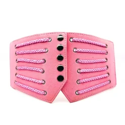 Stretchvyö pikkuleteillä pinkki