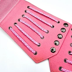 Stretchvyö pikkuleteillä pinkki