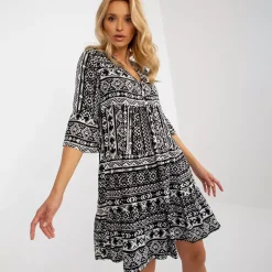 Sublevel Eco Emilia mekko mustavalkoinen