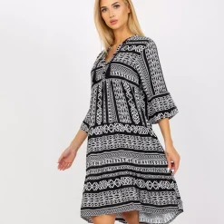 Sublevel Sebastiana mekko mustaraidallinen