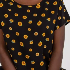Sublevel Sunflower toppi musta