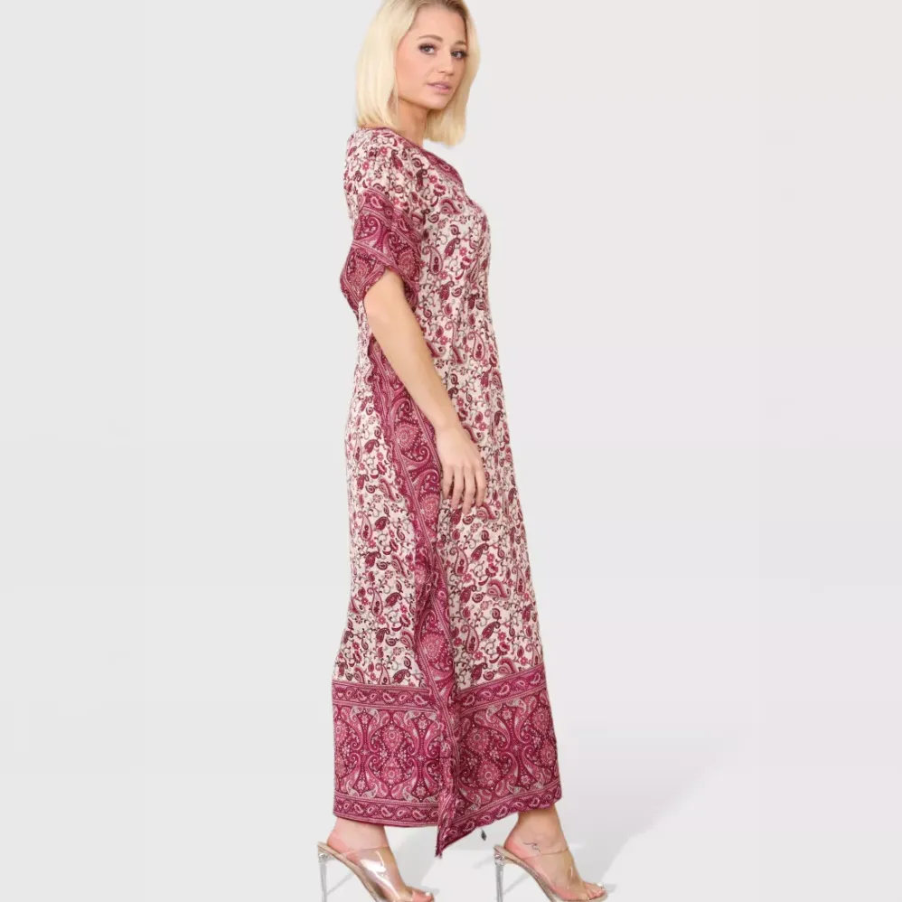 Sumel Paisley kaftaani mauve