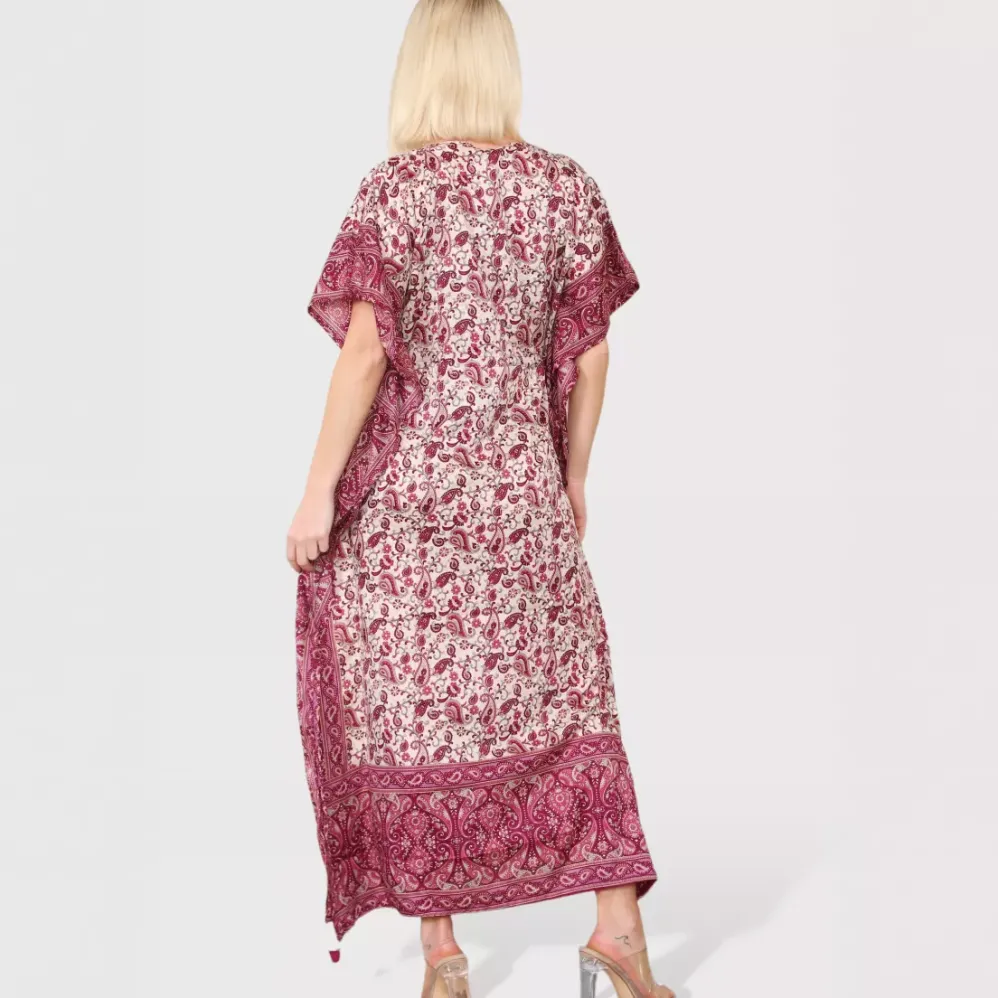 Sumel Paisley kaftaani mauve