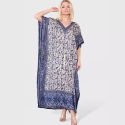 Sumel Paisley kaftaani sininen