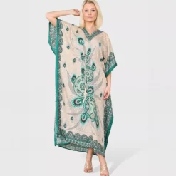 Sumel Peacock kaftaani vihreä