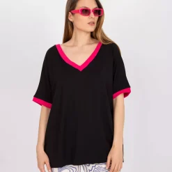 The Fancy Luisa t-paita musta-pinkki