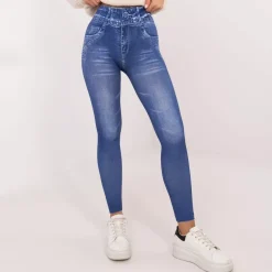 Trendy.ing Jeanslook leggingsit sininen