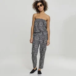 Urban Classics Bandeau jumpsuit kuviollinen