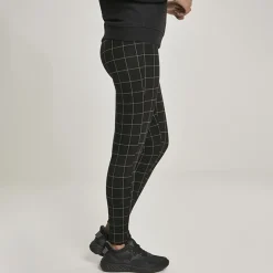 Urban Classics Check stretch-housut musta/ruutukuvio