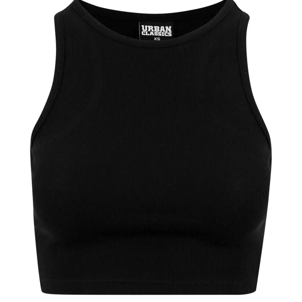 Urban Classics Crop ribbitoppi musta